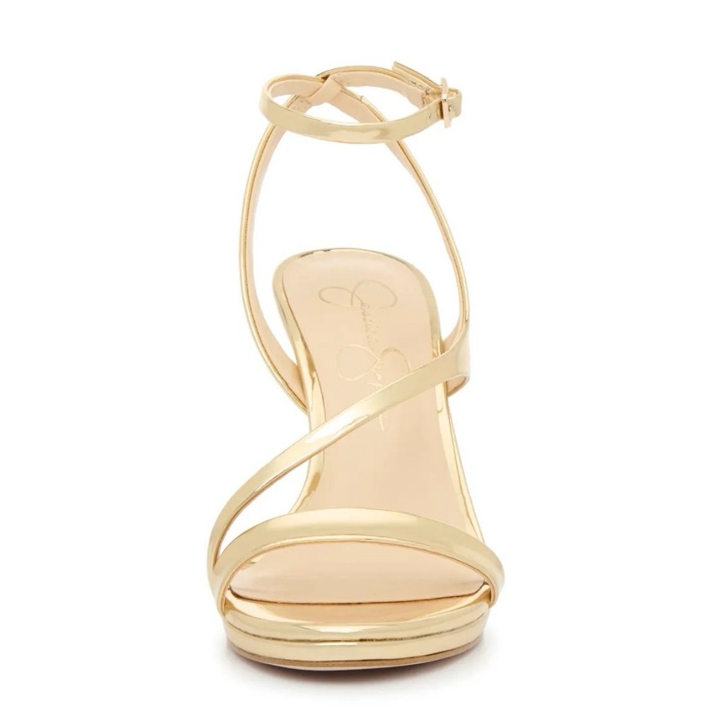 Jessica Simpson Elegant Gold Strappy Sandals